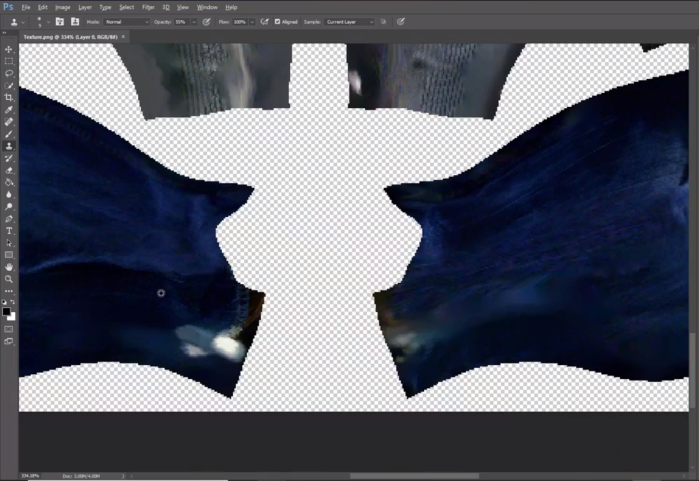 Photoshop texture editing