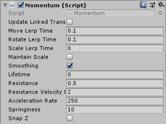 Momentum component
